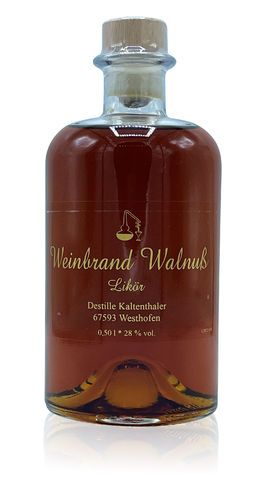 Walnuß - Likör mit Weinbrand - 0,5l