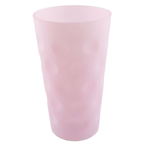 Farbiges Dubbeglas - 0,5 L - ganz gefärbt - matt rosa