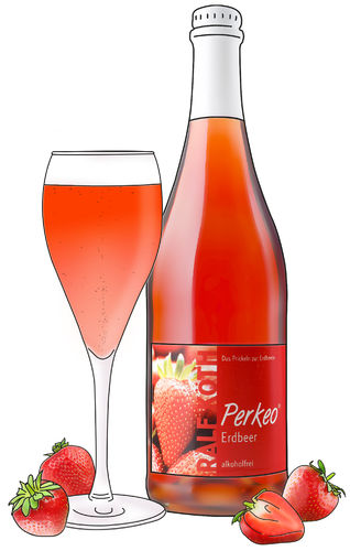 Perkeo Erdbeer Secco alkoholfrei 0,75l