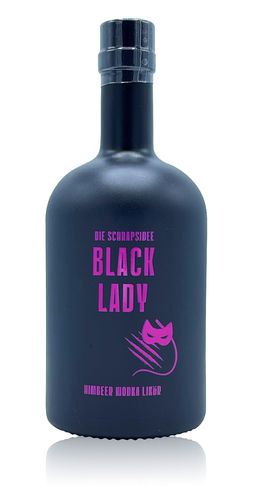 Die Schnapsidee Black Lady - Himbeer Likör mit Wodka und Habanero 0,5l